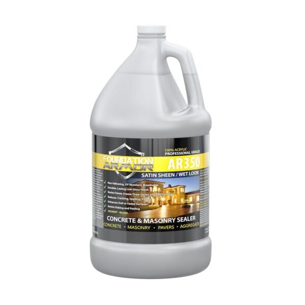 AR350 Low Gloss Wet Look Concrete Sealer